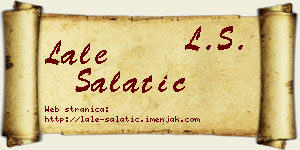 Lale Salatić vizit kartica